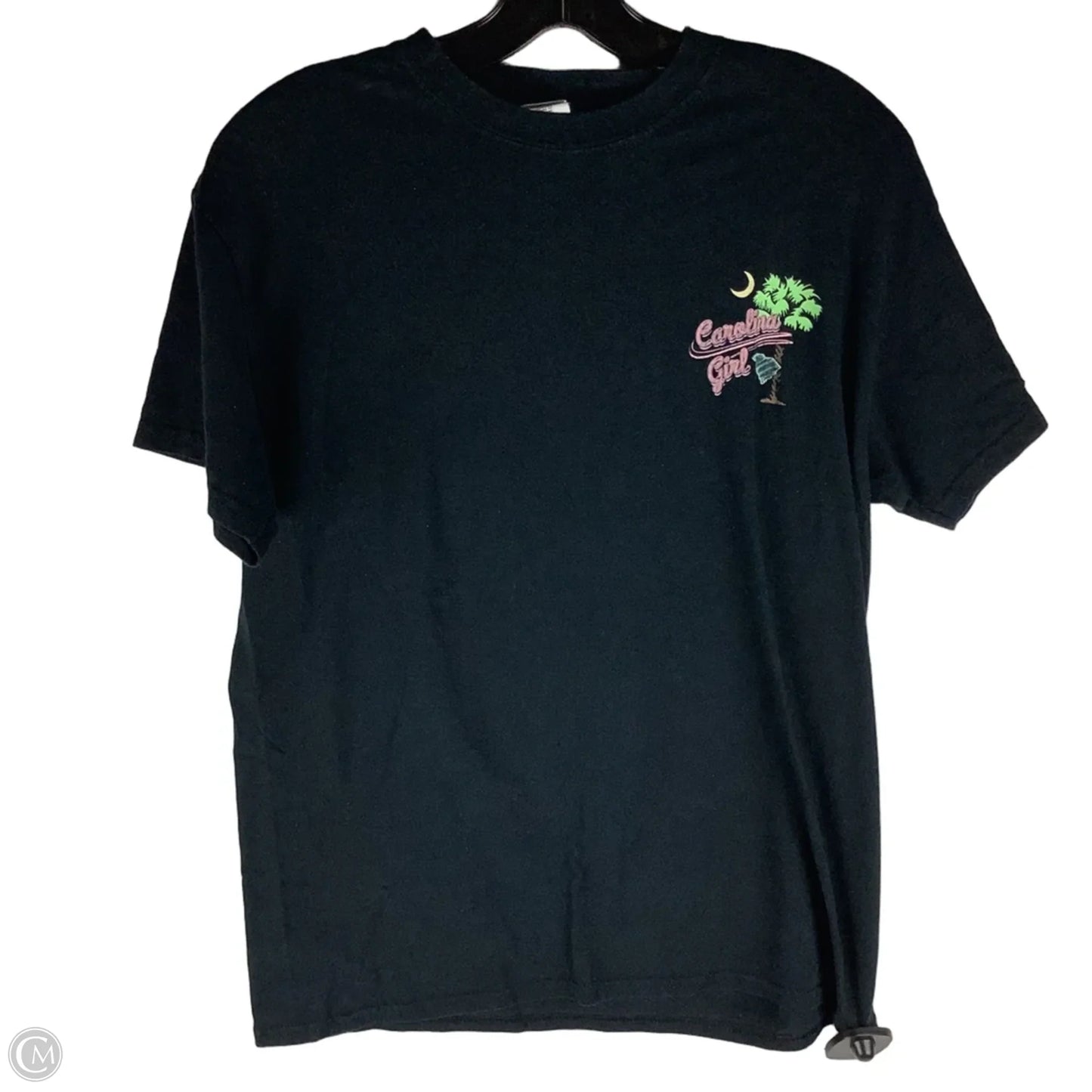 Top Short Sleeve By Gildan In Black, Size: M, first picture is back of shirt