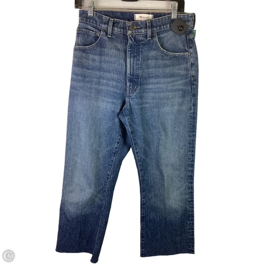 Jeans Boot Cut By Madewell In Blue Denim, Size: 4