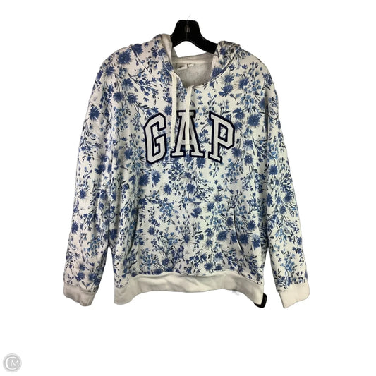 Sweatshirt Hoodie By Gap In Floral Print, Size: Xl