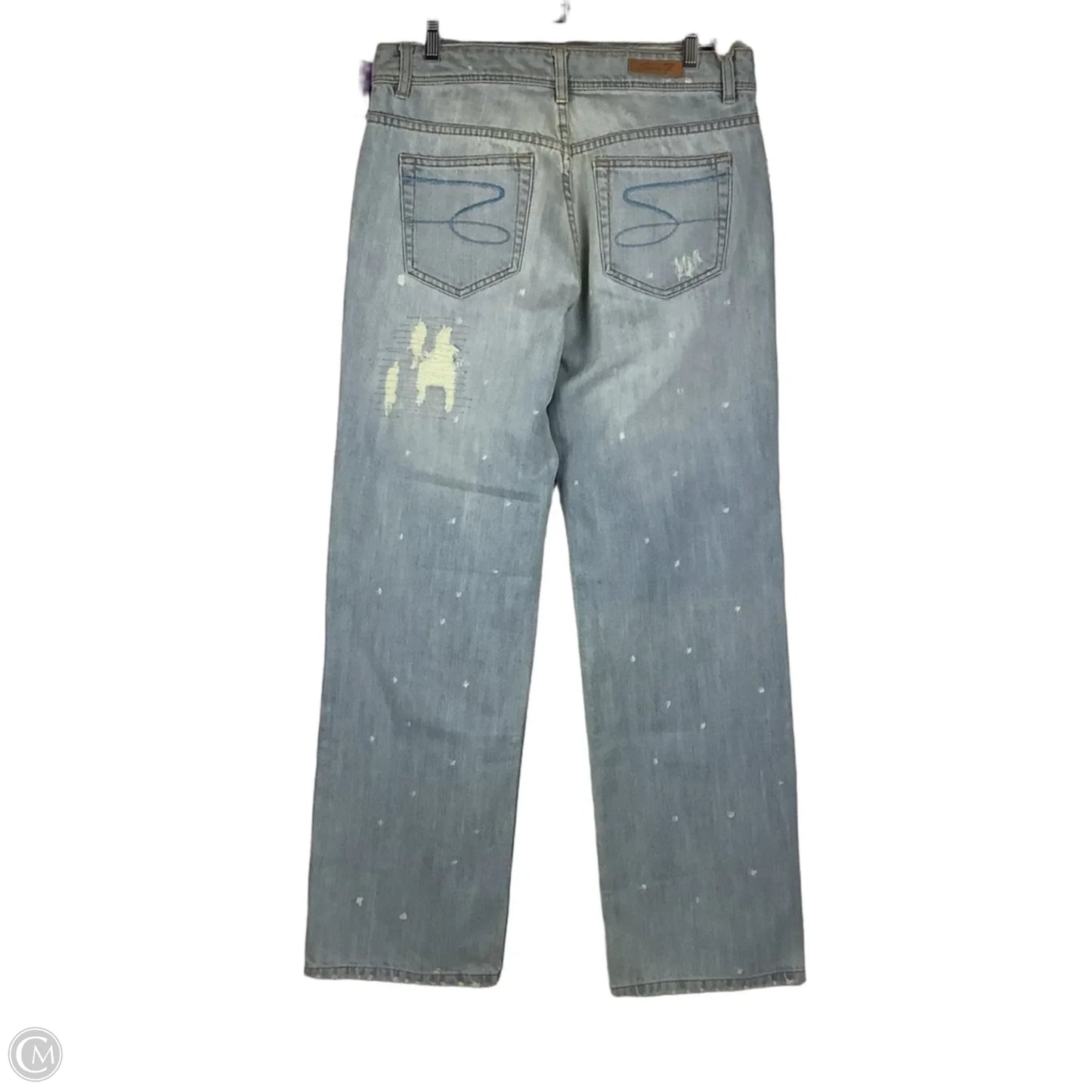 Jeans Straight By Seven 7 In Blue Denim, Size: 14
