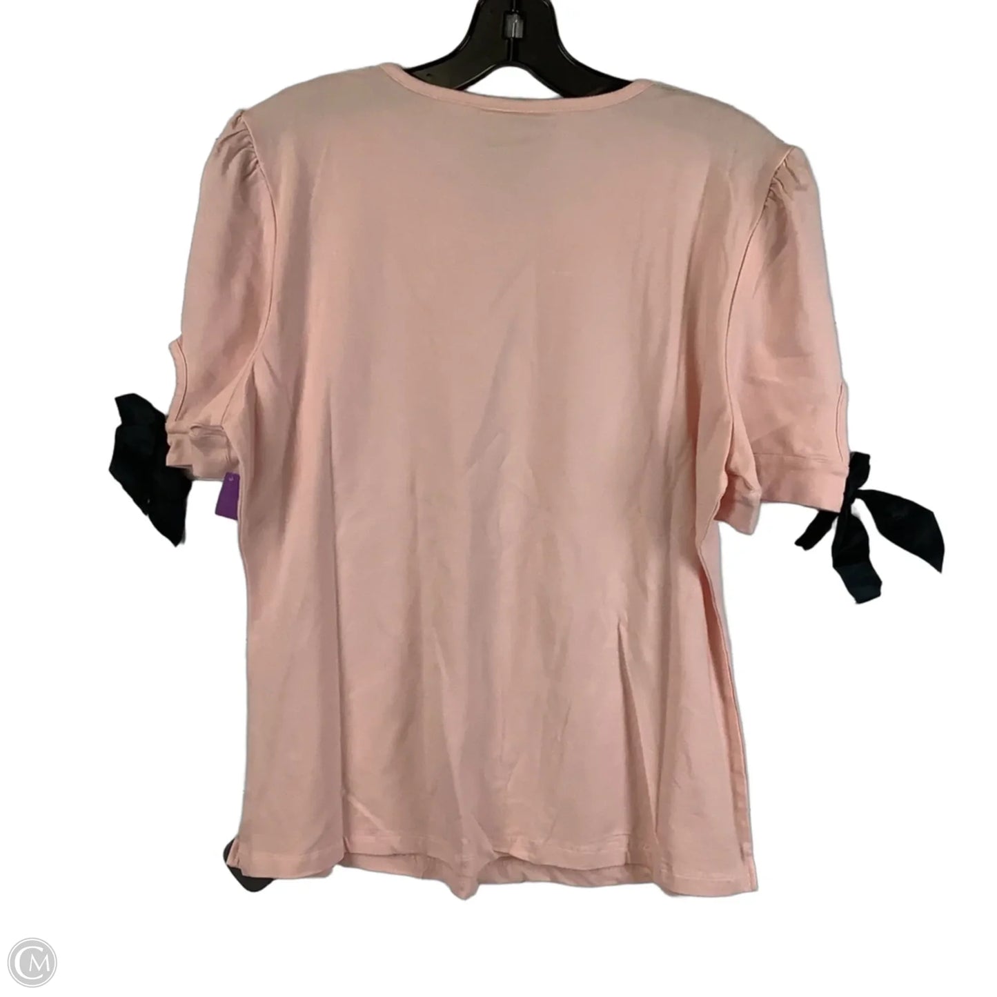 Top Short Sleeve By Elizabeth Mckay In Pink, Size: L