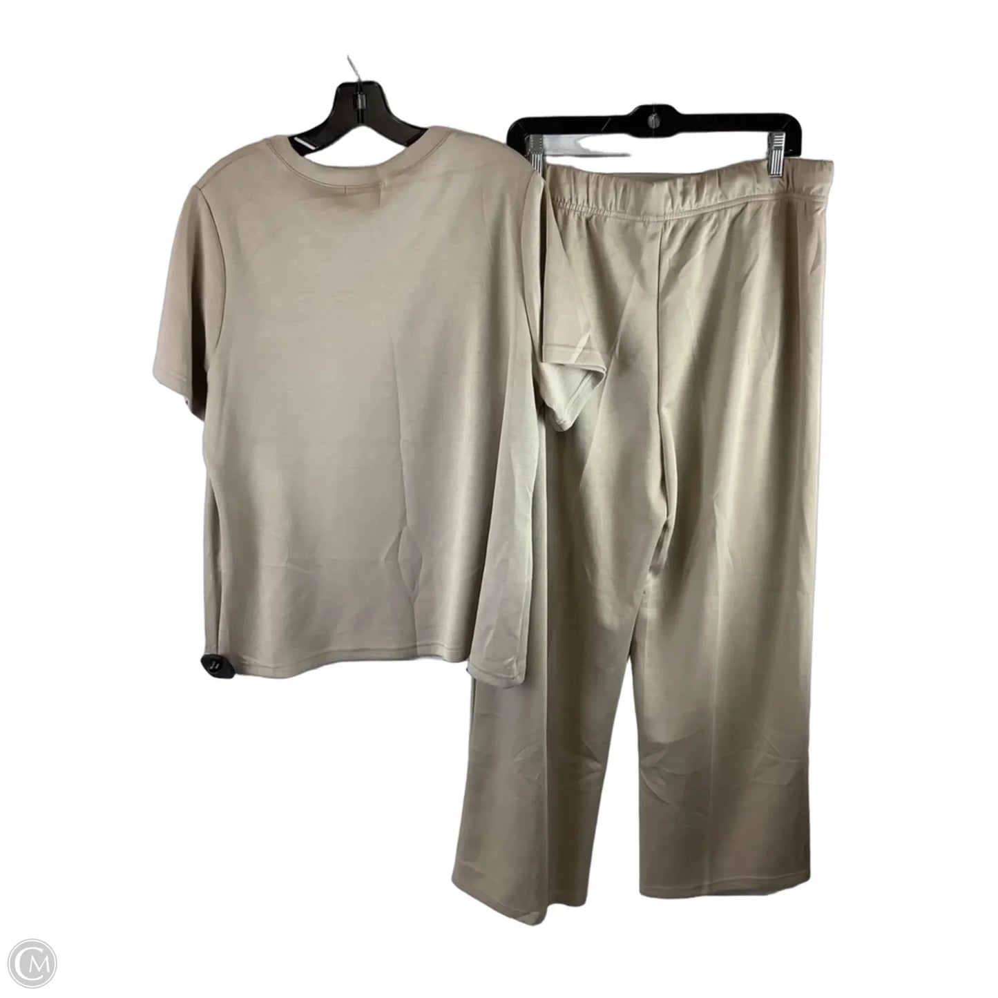 Pants Set 2pc By Clothes Mentor In Tan, Size: Xl