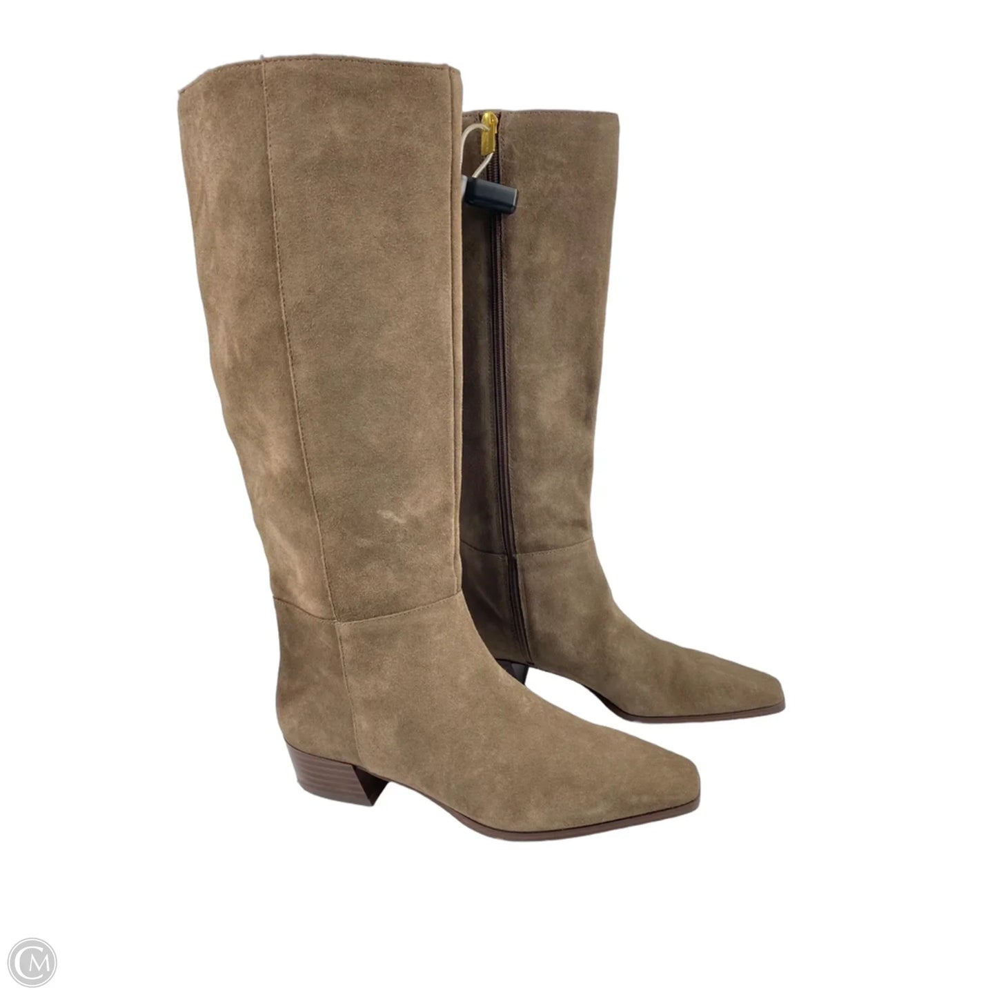Boots Mid-calf Heels By Vince Camuto In Brown, Size: 7.5