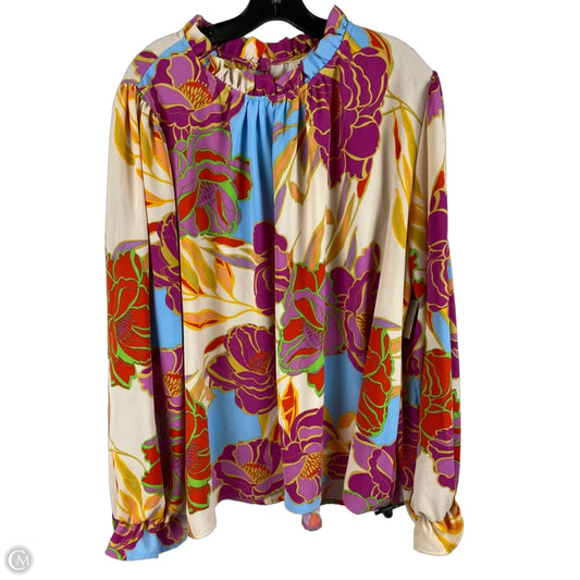 Top Long Sleeve By Haptics In Multi-colored, Size: 2x