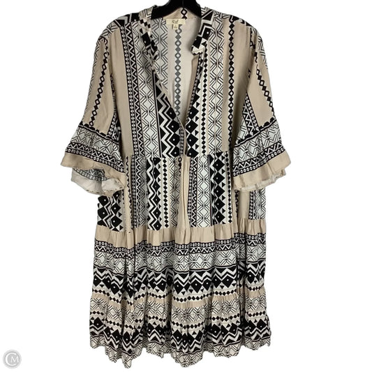 Dress Casual Short By Easel In Black & Tan, Size: L