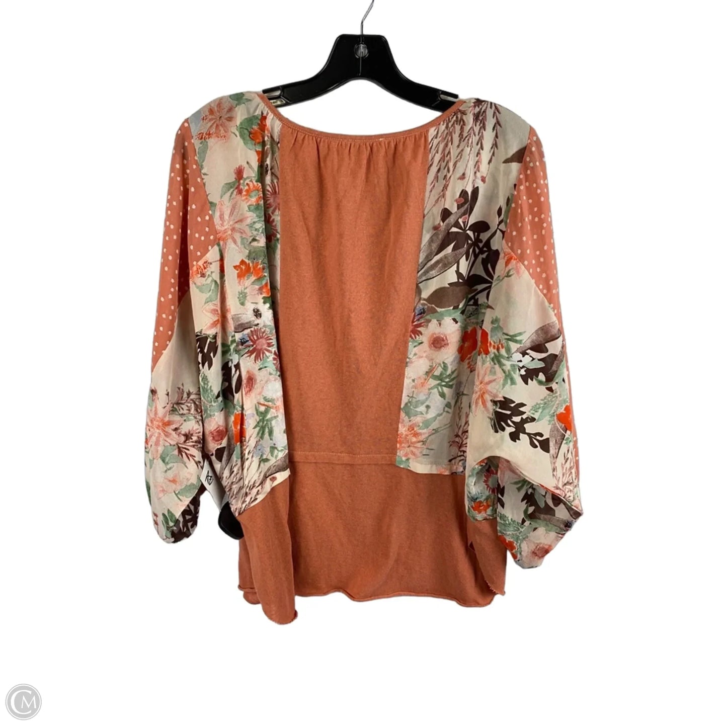 Top Short Sleeve By Umgee In Floral Print, Size: M