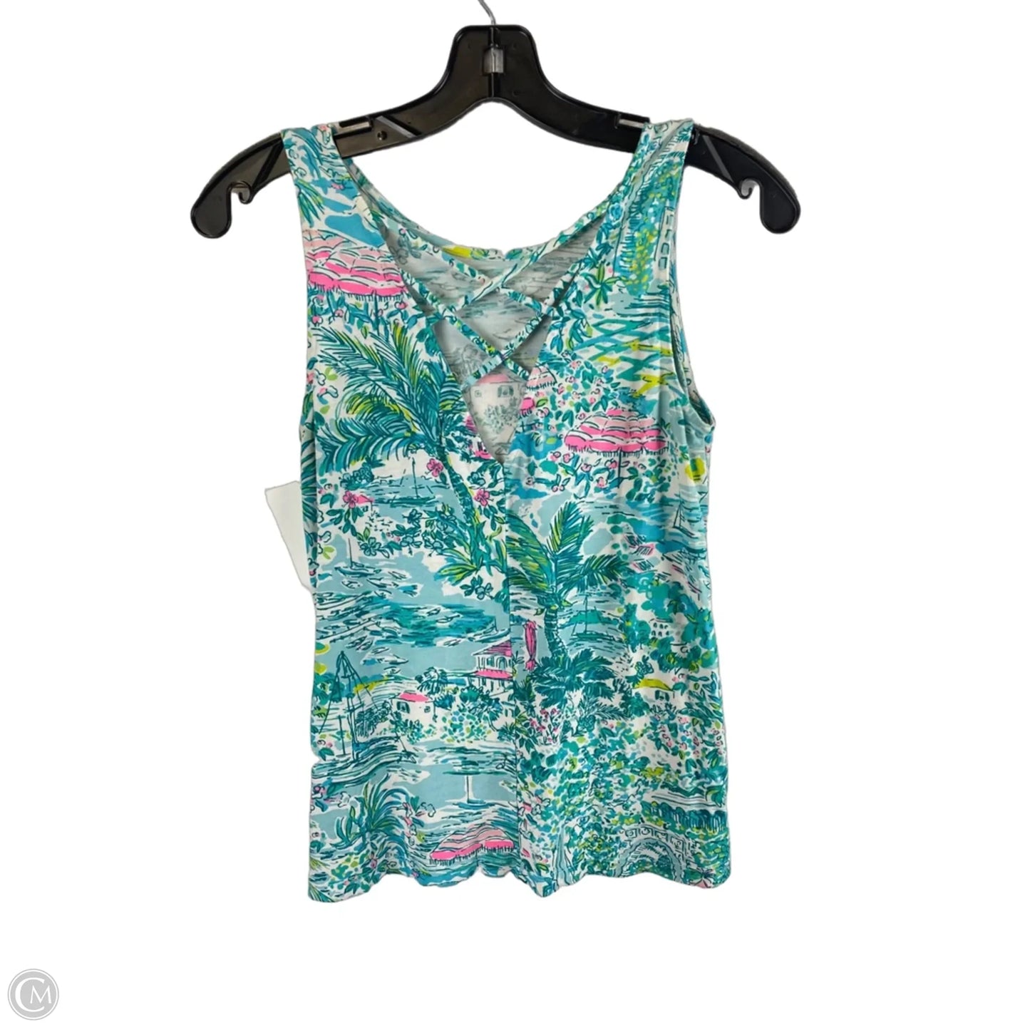 Top Sleeveless Designer By Lilly Pulitzer In Teal, Size: Xxs