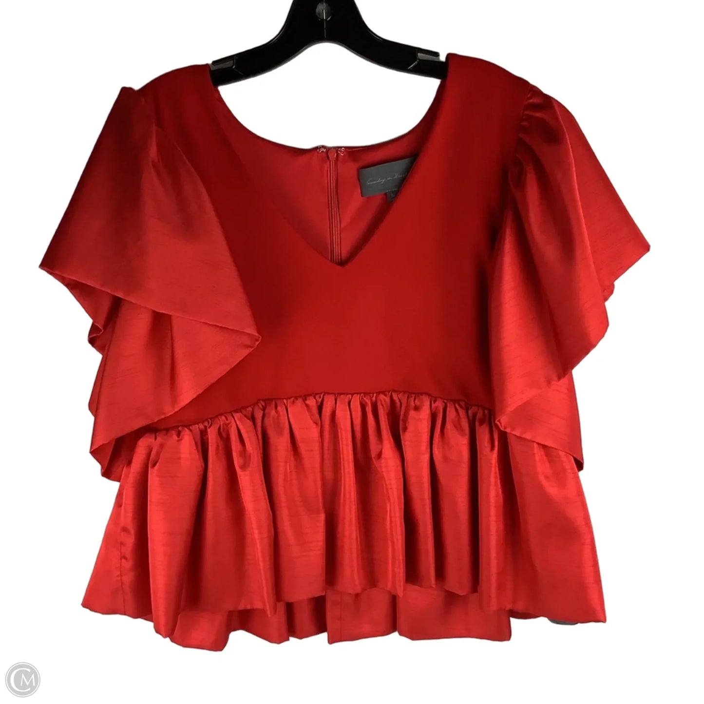 Top Short Sleeve By Sunday In Brooklyn In Red, Size: Xl