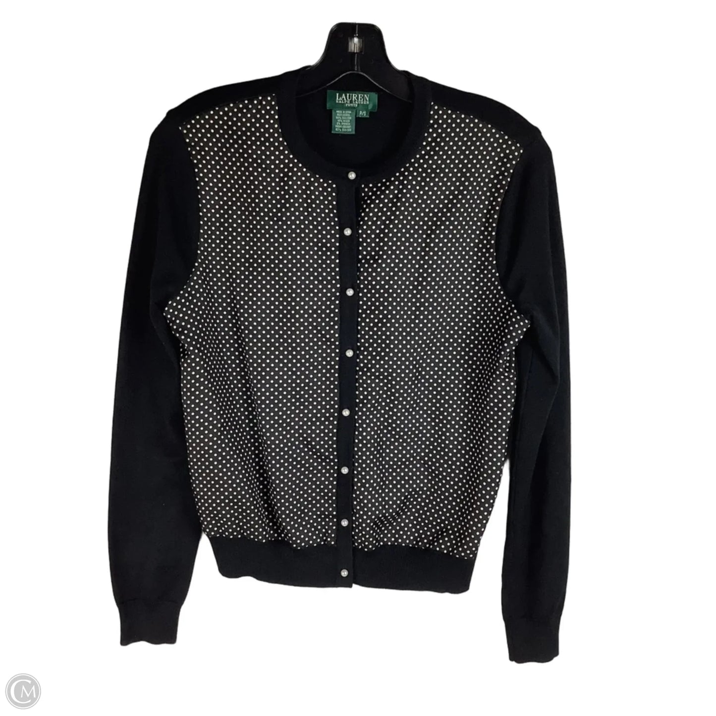 Cardigan By Lauren By Ralph Lauren In Polkadot Pattern, Size: Sp
