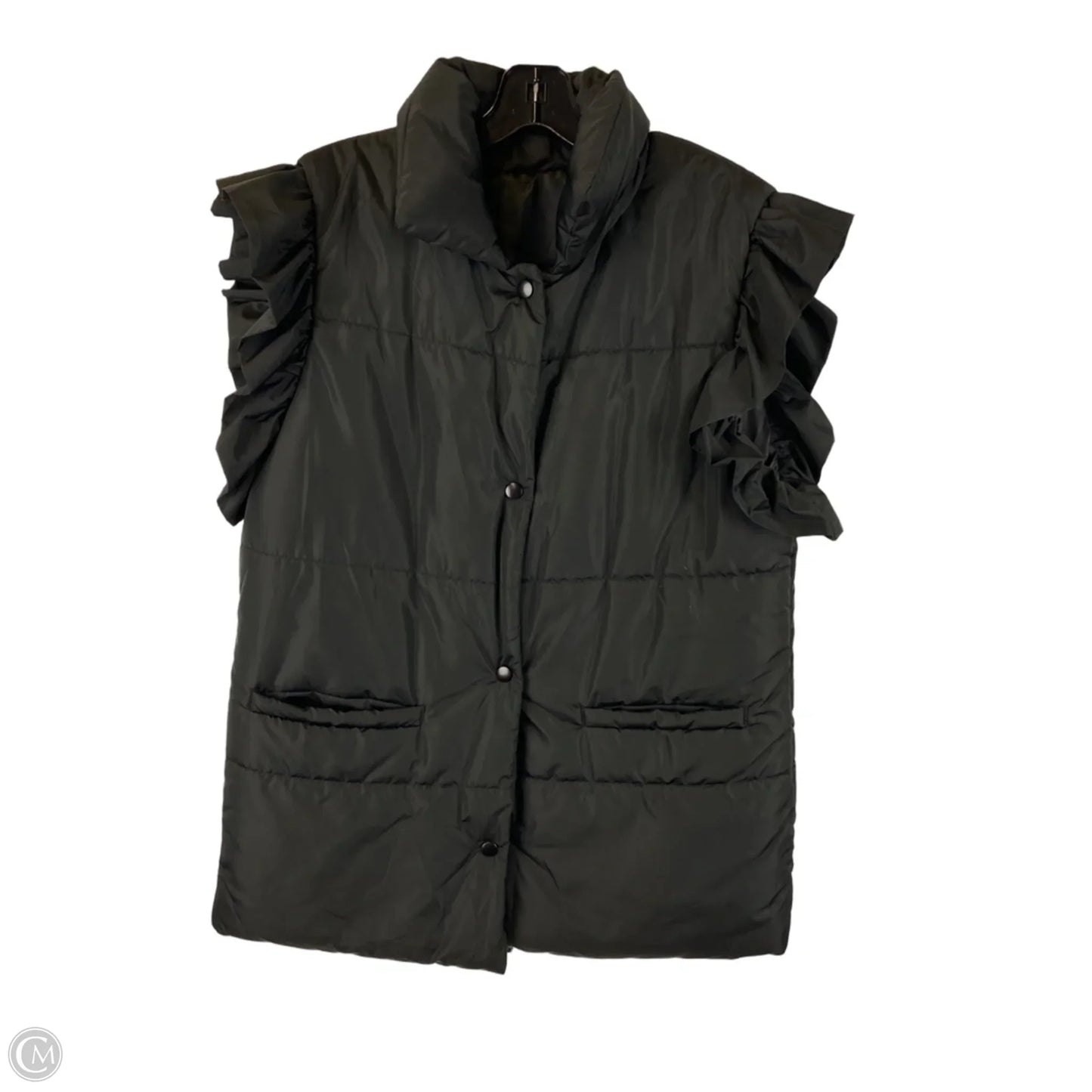 Vest Puffer & Quilted By Clothes Mentor In Black, Size: M