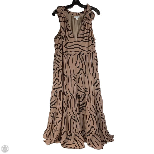 Dress Casual Maxi By Mudpie In Black & Brown, Size: L