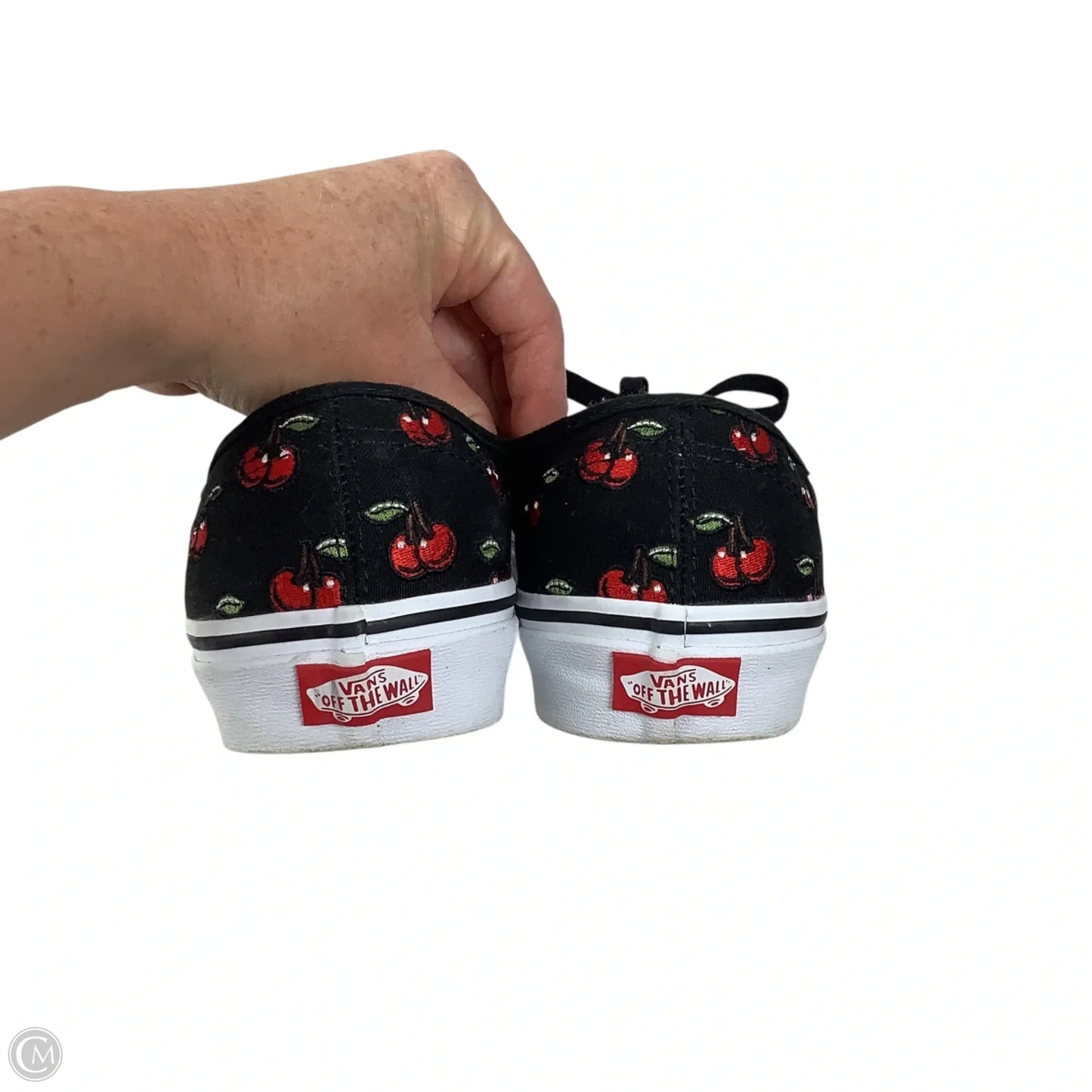 Shoes Flats By Vans In Black, Size: 10