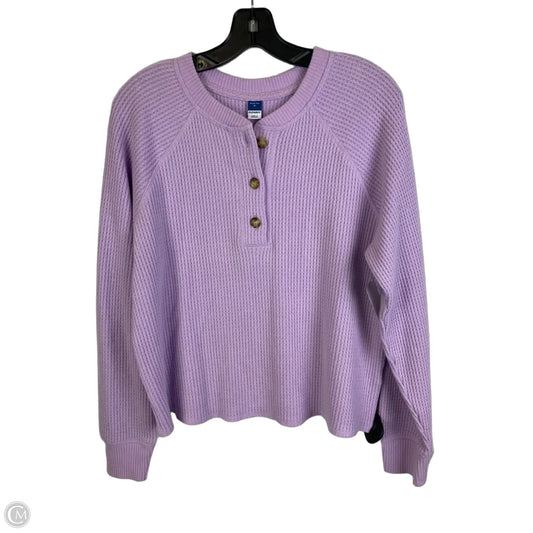 Top Long Sleeve By Old Navy In Purple, Size: M