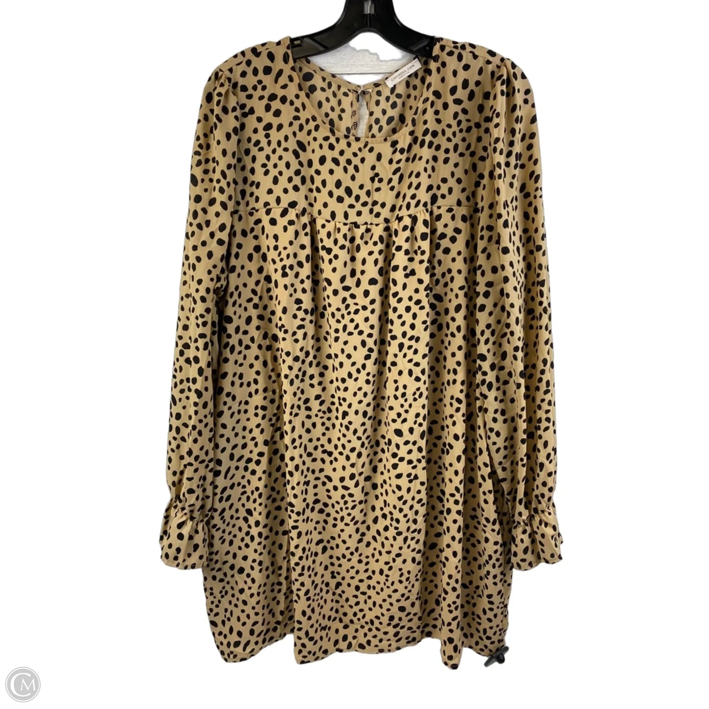 Dress Casual Short By Chicsoul In Animal Print, Size: 1x