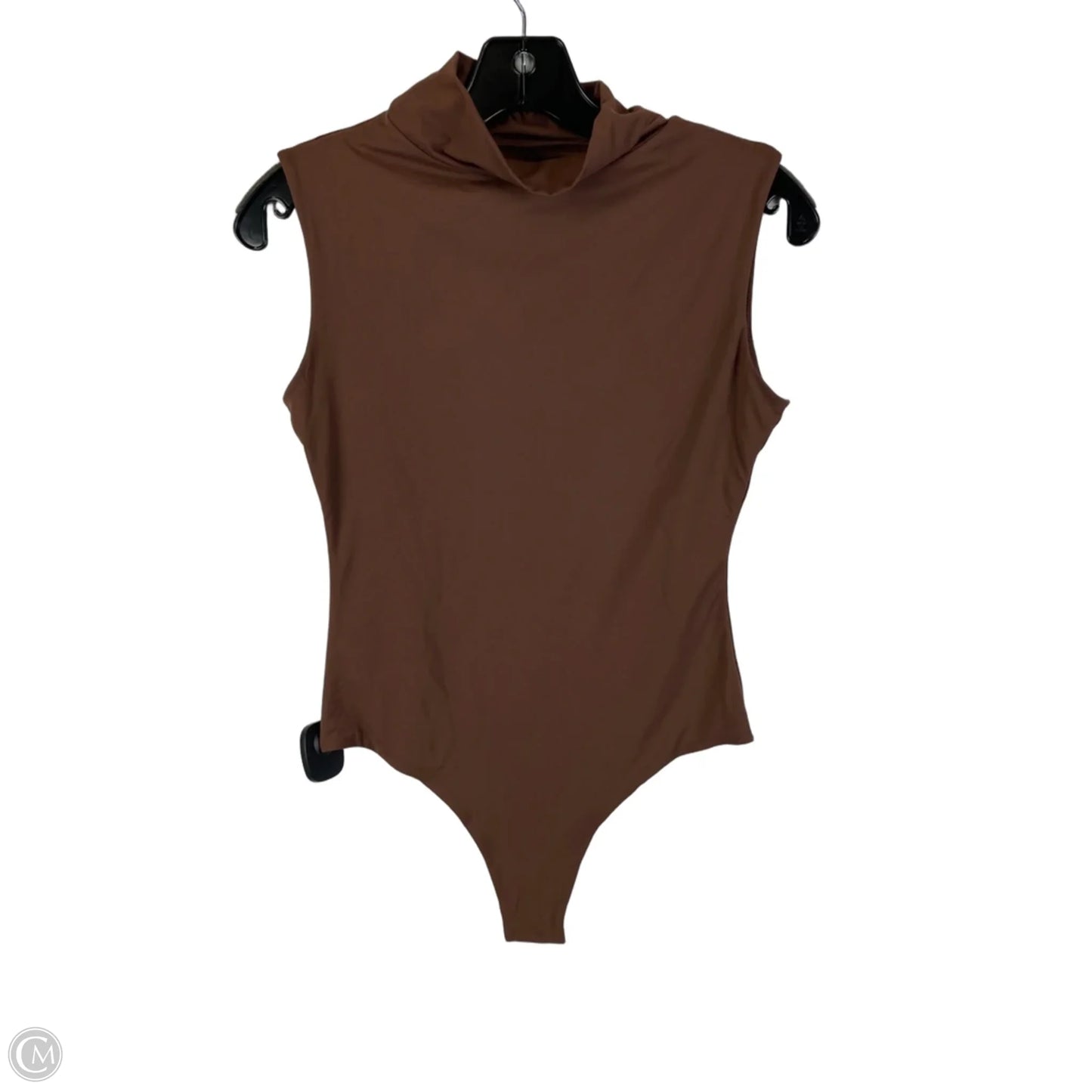 Top Sleeveless By Pumiey In Brown, Size: M