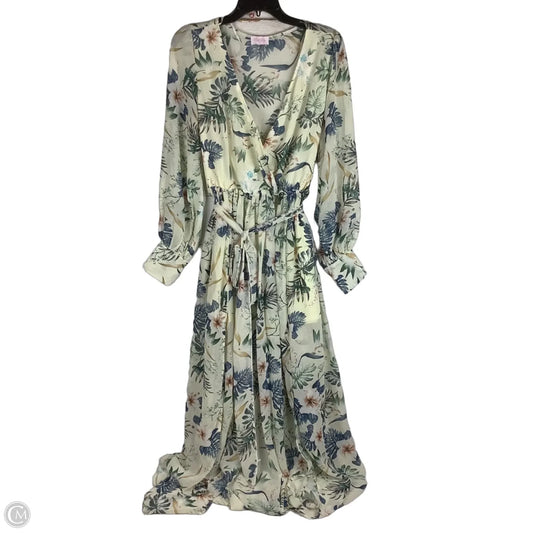 Dress Casual Midi By Pink Lily In Multi-colored, Size: L