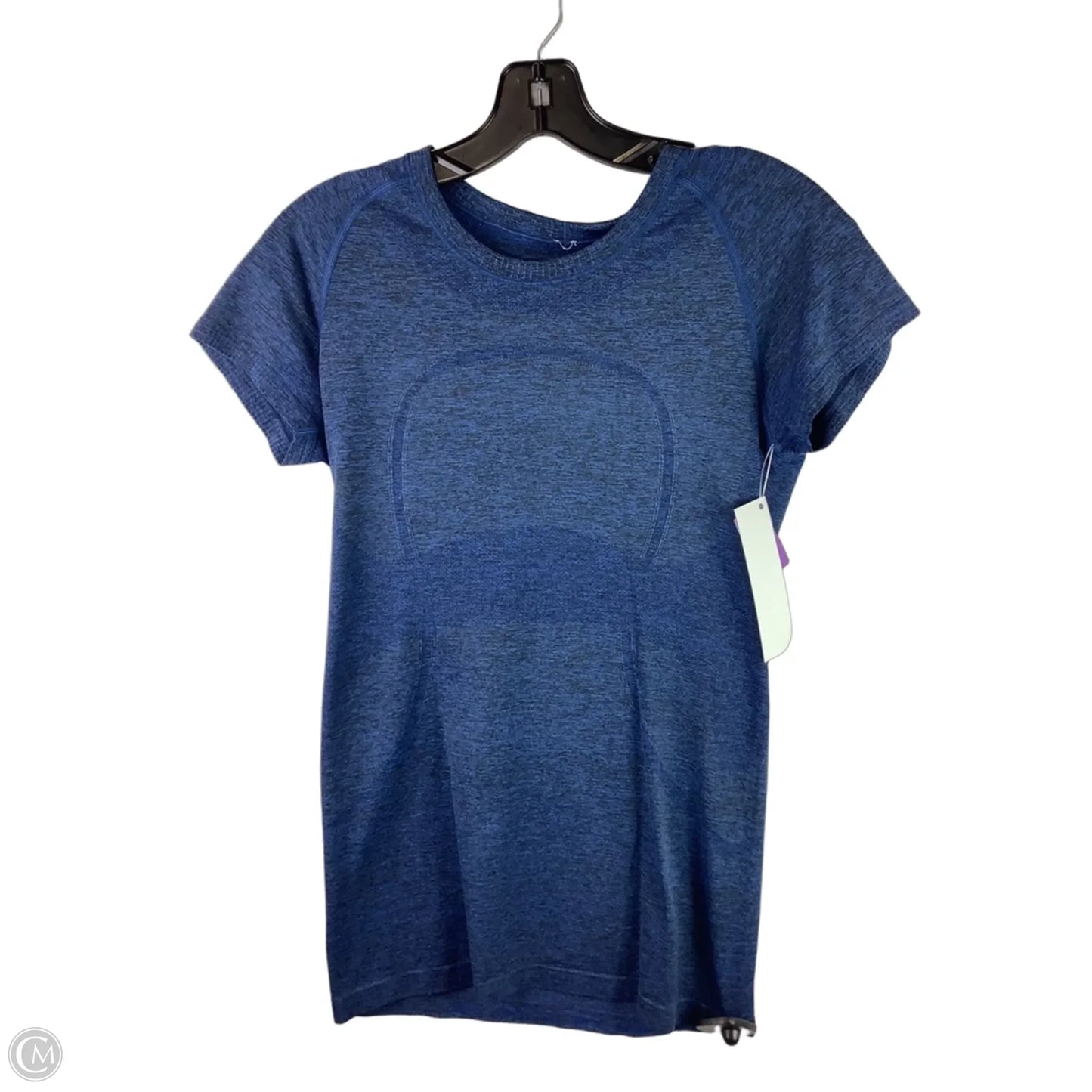 Athletic Top Short Sleeve By Lululemon In Blue, Size: 8