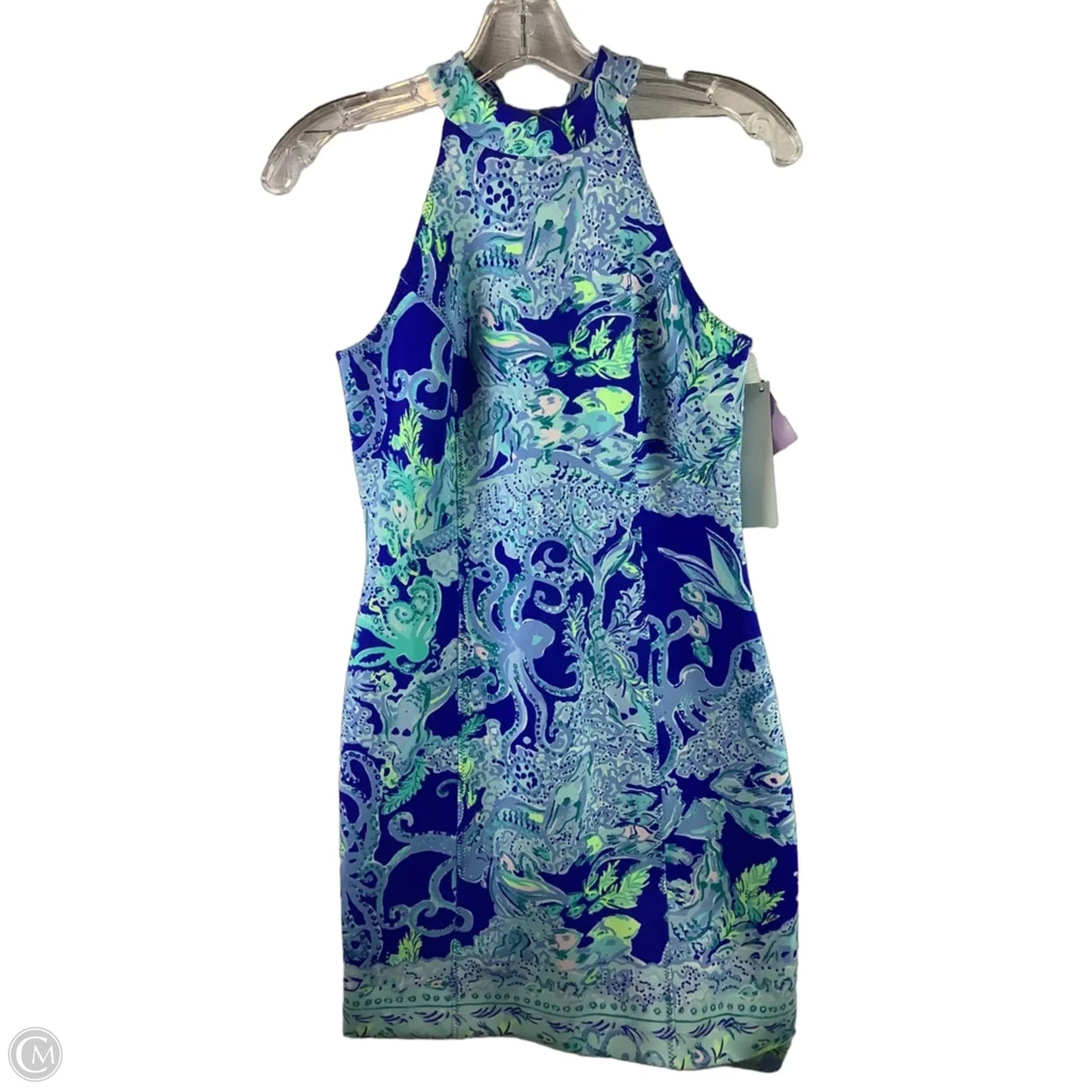 Dress Designer By Lilly Pulitzer In Blue & Green, Size: 0