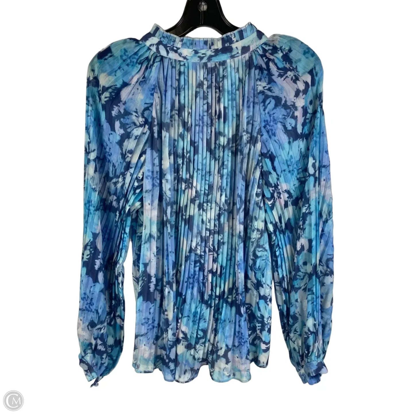 Top Long Sleeve By Lucy Paris In Blue, Size: L