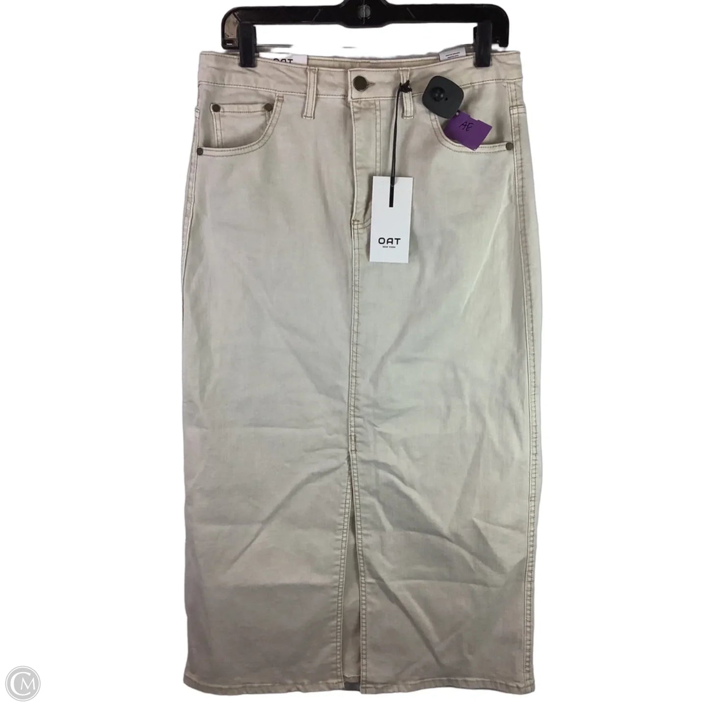 Skirt Maxi By Oat In Cream, Size: 10