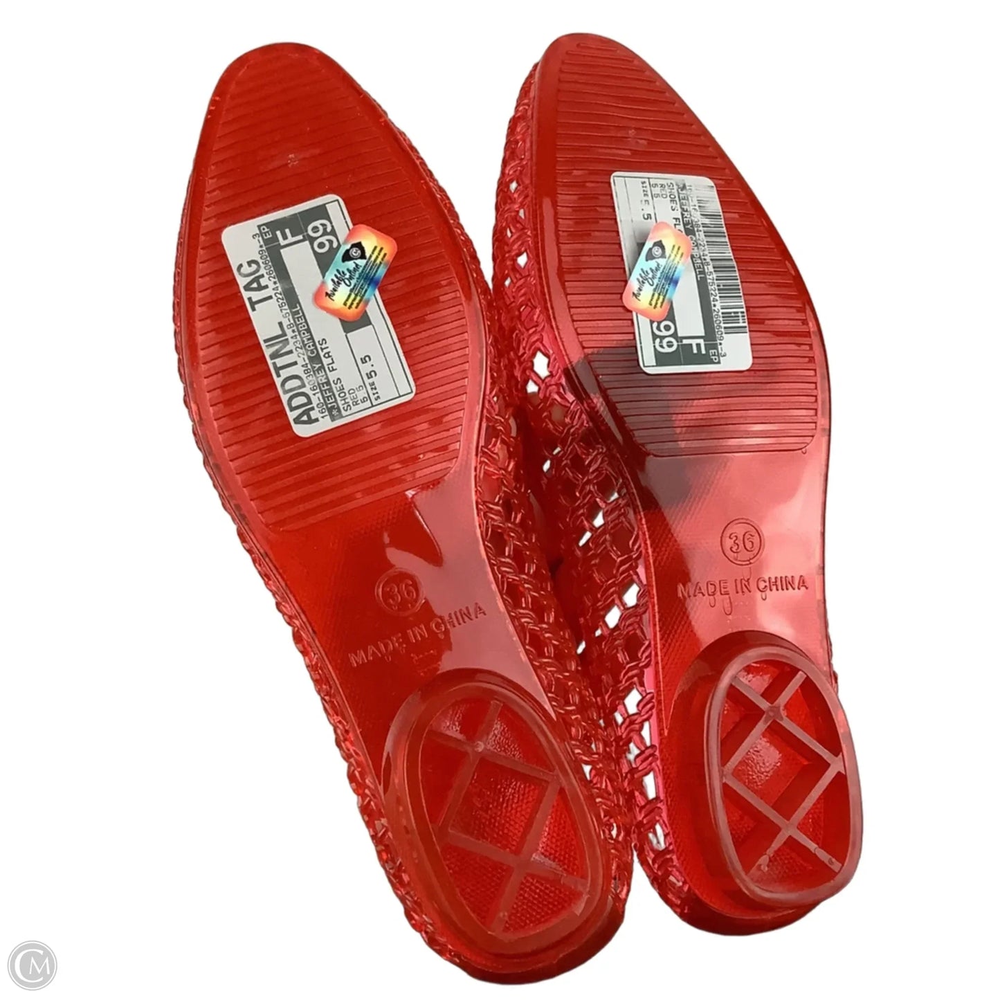 Shoes Flats By Jeffrey Campbell In Red, Size: 5.5/36