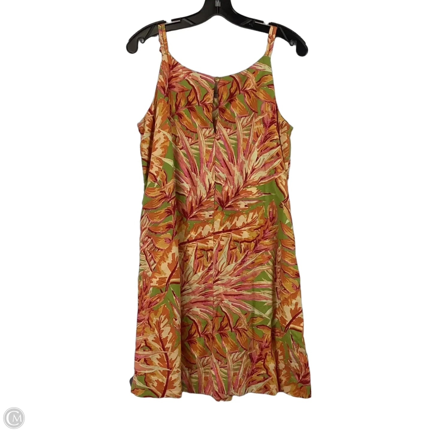 Dress Party Short By C And C In Green & Orange, Size: M