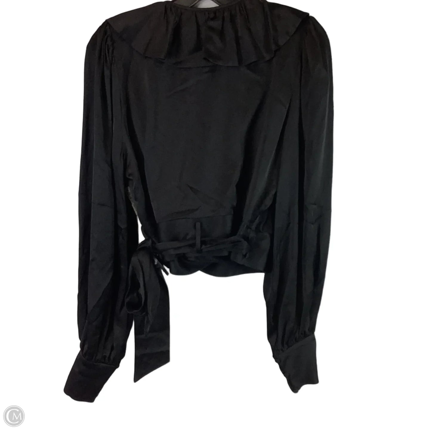 Top Long Sleeve By Cmb In Black, Size: 10