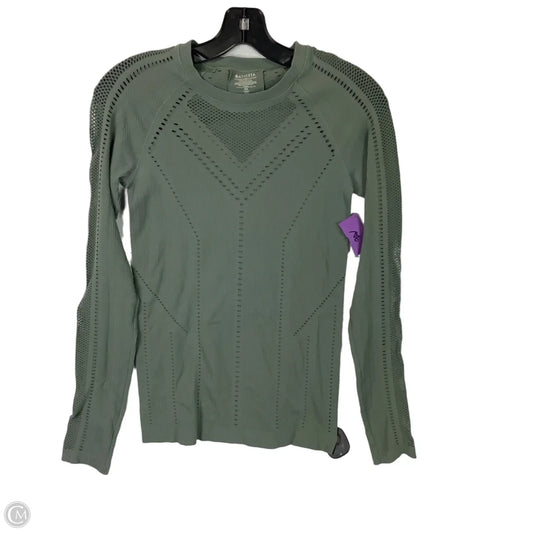 Athletic Top Long Sleeve Crewneck By Athleta In Green, Size: Xs