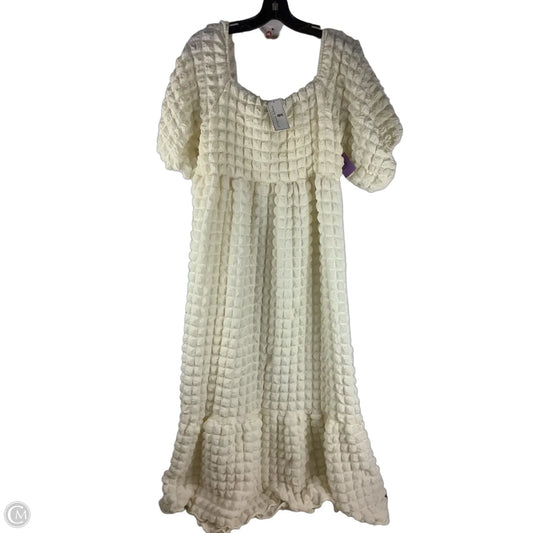 Dress Casual Maxi By Simply Southern In Cream, Size: M