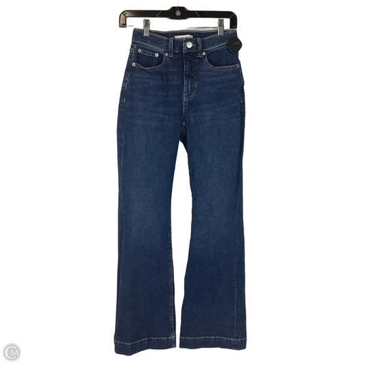 Jeans Boot Cut By Spanx In Blue Denim, Size: 4