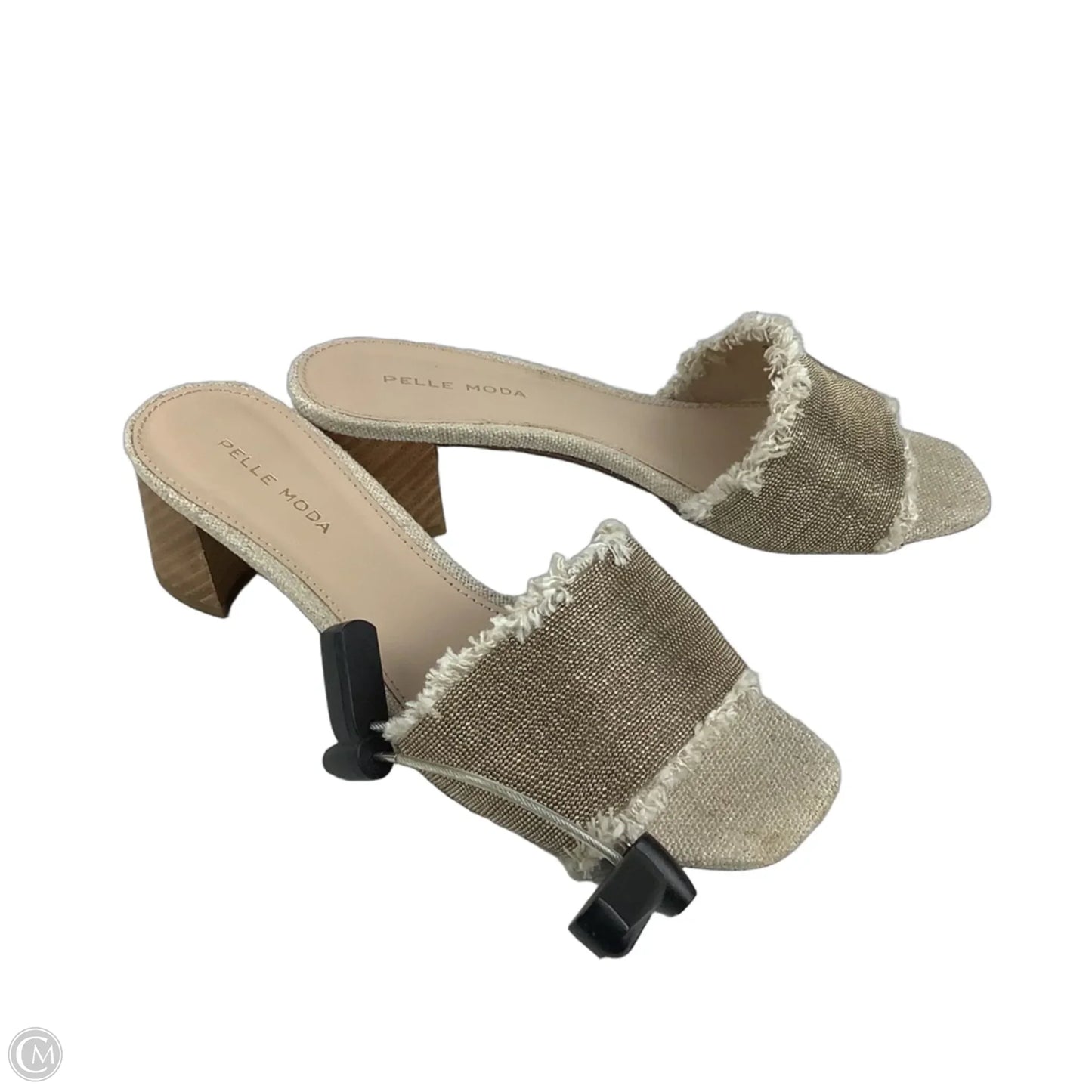 Sandals Heels Block By Cmb In Beige, Size: 8