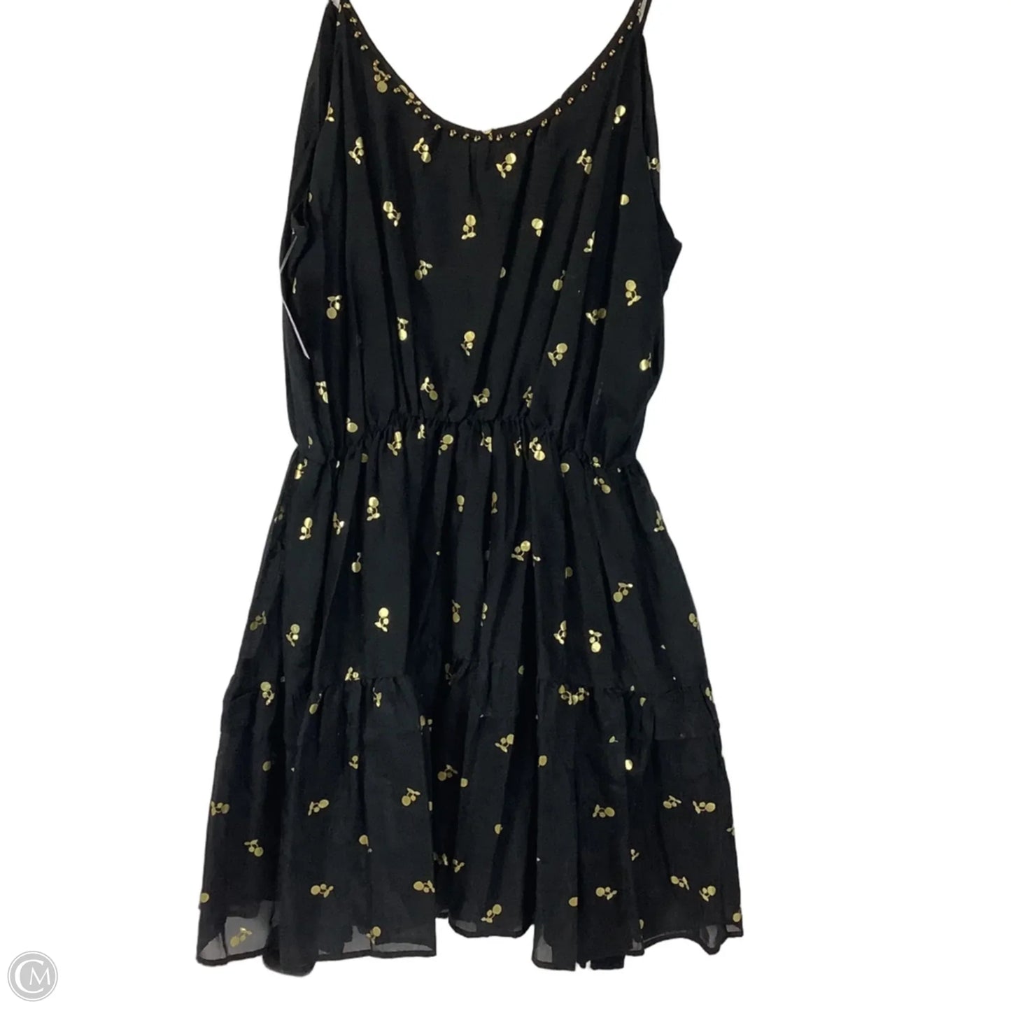Dress Casual Short By Juicy Couture In Black & Gold, Size: L