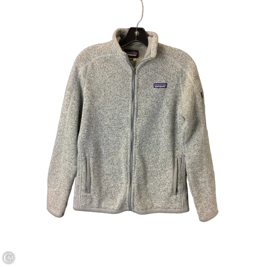 Jacket Fleece By Patagonia In Grey, Size: M