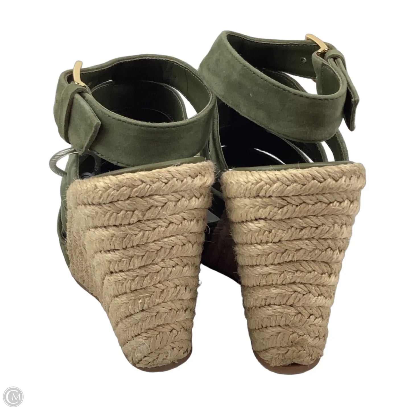 Sandals Heels Wedge By Tory Burch In Green, Size: 5