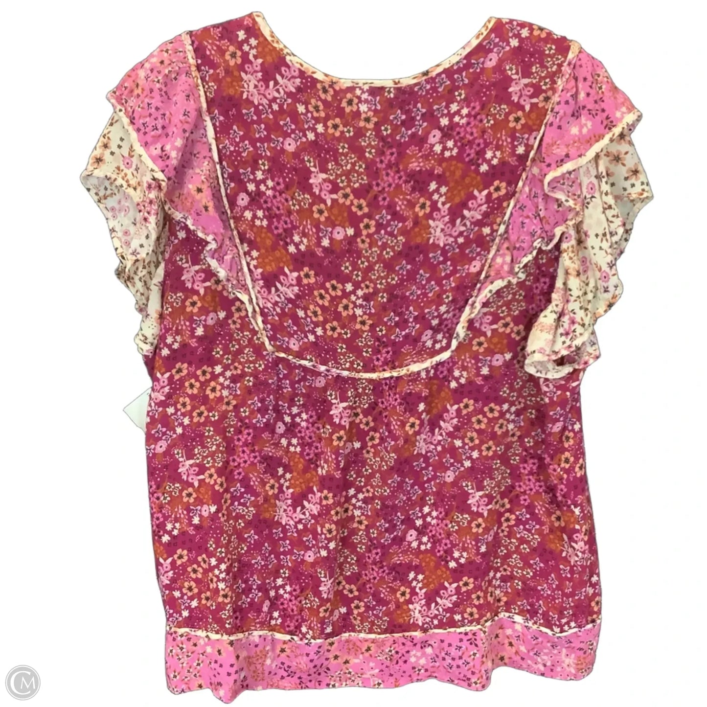 Top Short Sleeve By Dr2 In Floral Print, Size: XL