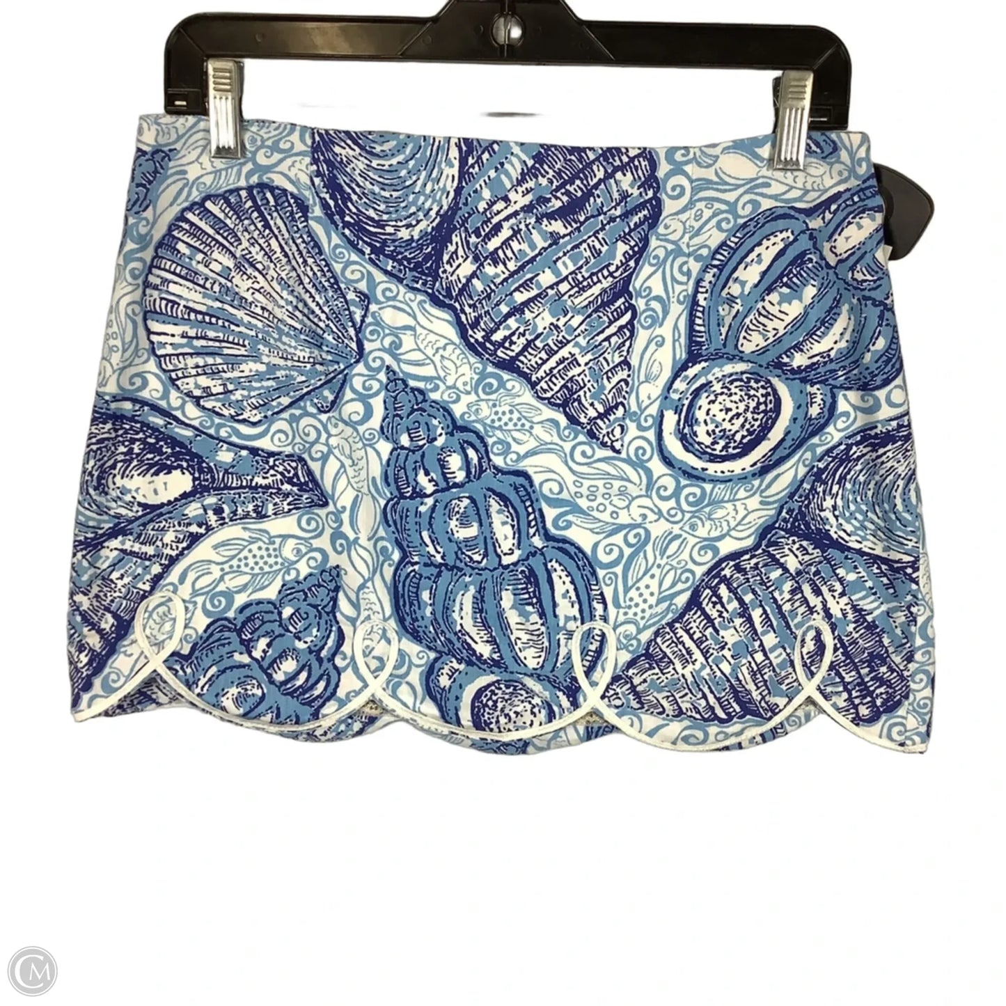 Skirt Designer By Lilly Pulitzer In Blue & White, Size: 2