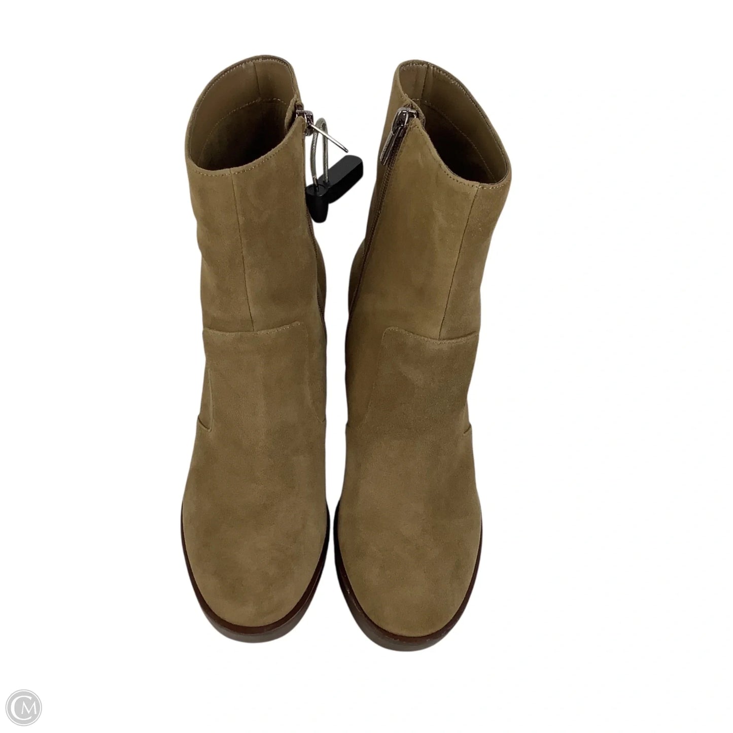 Boots Ankle Heels By Vince Camuto In Tan, Size: 9