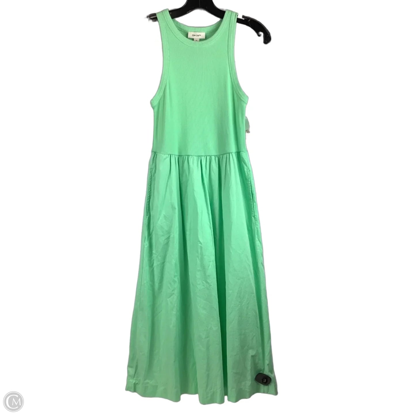 Dress Casual Midi By On 34th In Green, Size: Xs