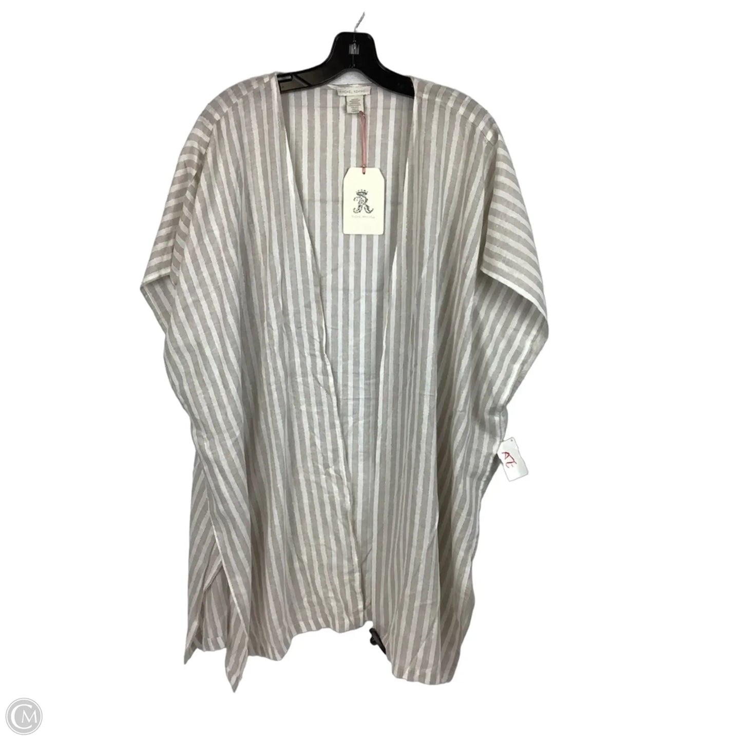 Kimono By Clothes Mentor In Striped Pattern, Size: Osfm