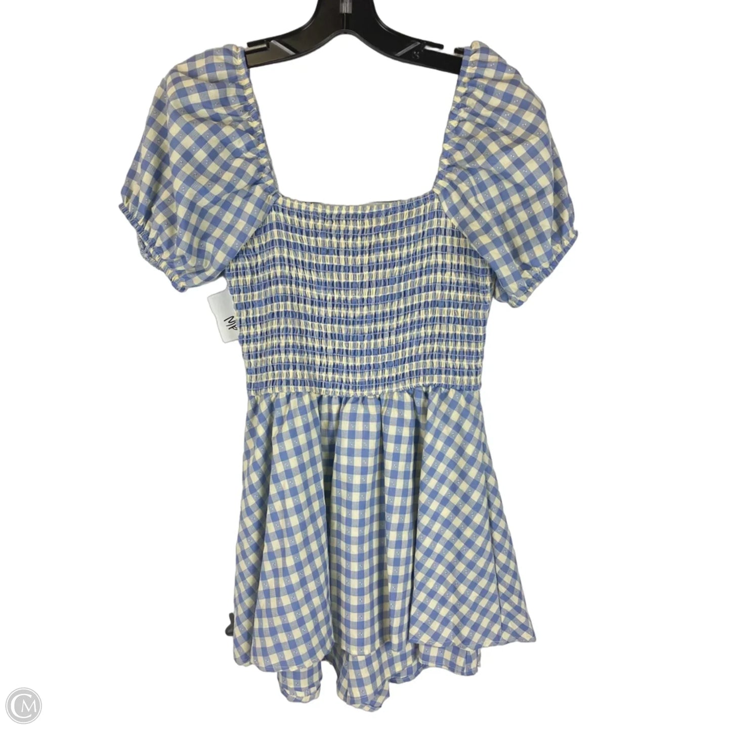 Dress Party Short By Altard State In Blue & Yellow, Size: S