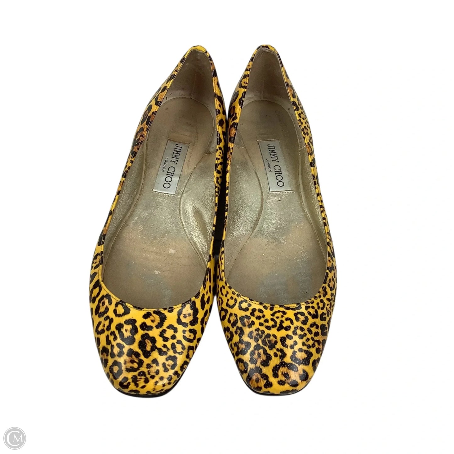 Shoes Luxury Designer By Jimmy Choo In Leopard Print, Size: 39.5