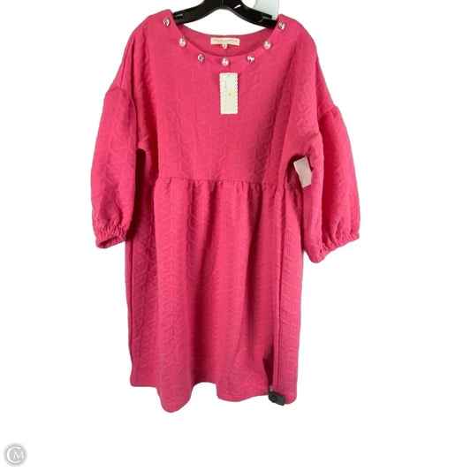 Dress Party Short By Simply Southern In Pink & White, Size: L