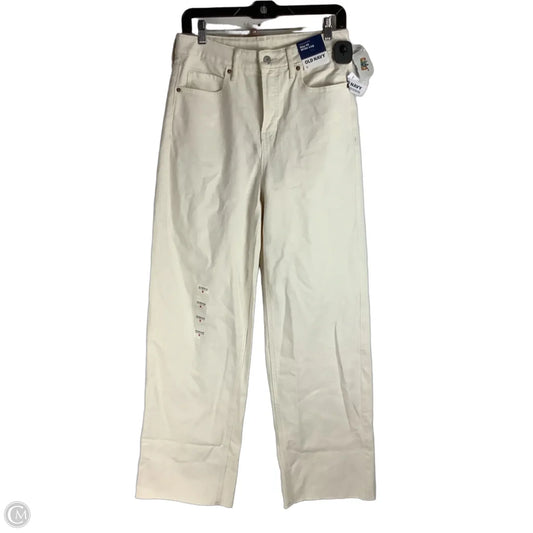 Jeans Wide Leg By Old Navy In Cream Denim, Size: 6