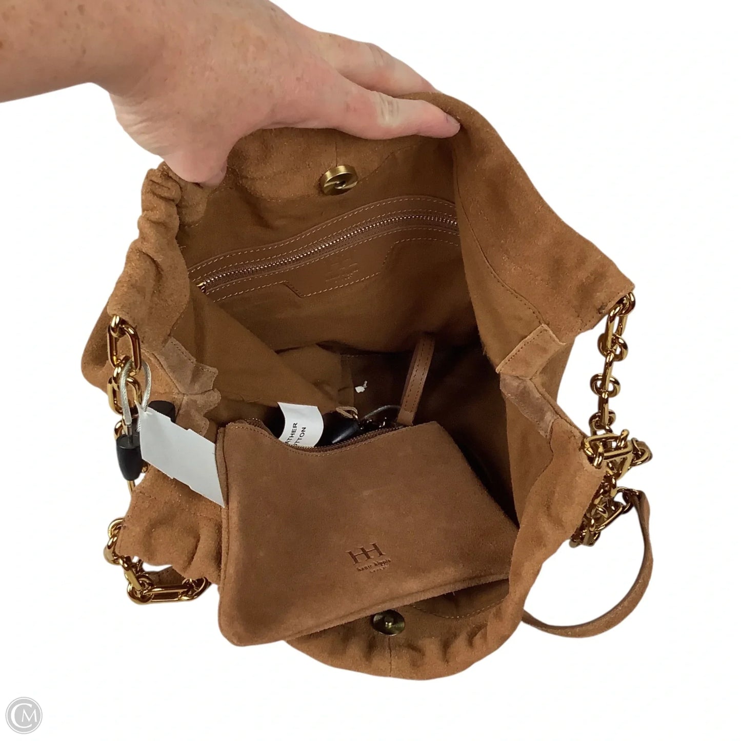Handbag Leather By Haute Hippie, Size: Medium