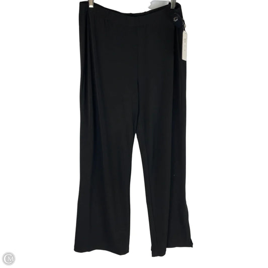 Pants Wide Leg By Clara Sun Woo In Black, Size: 1x
