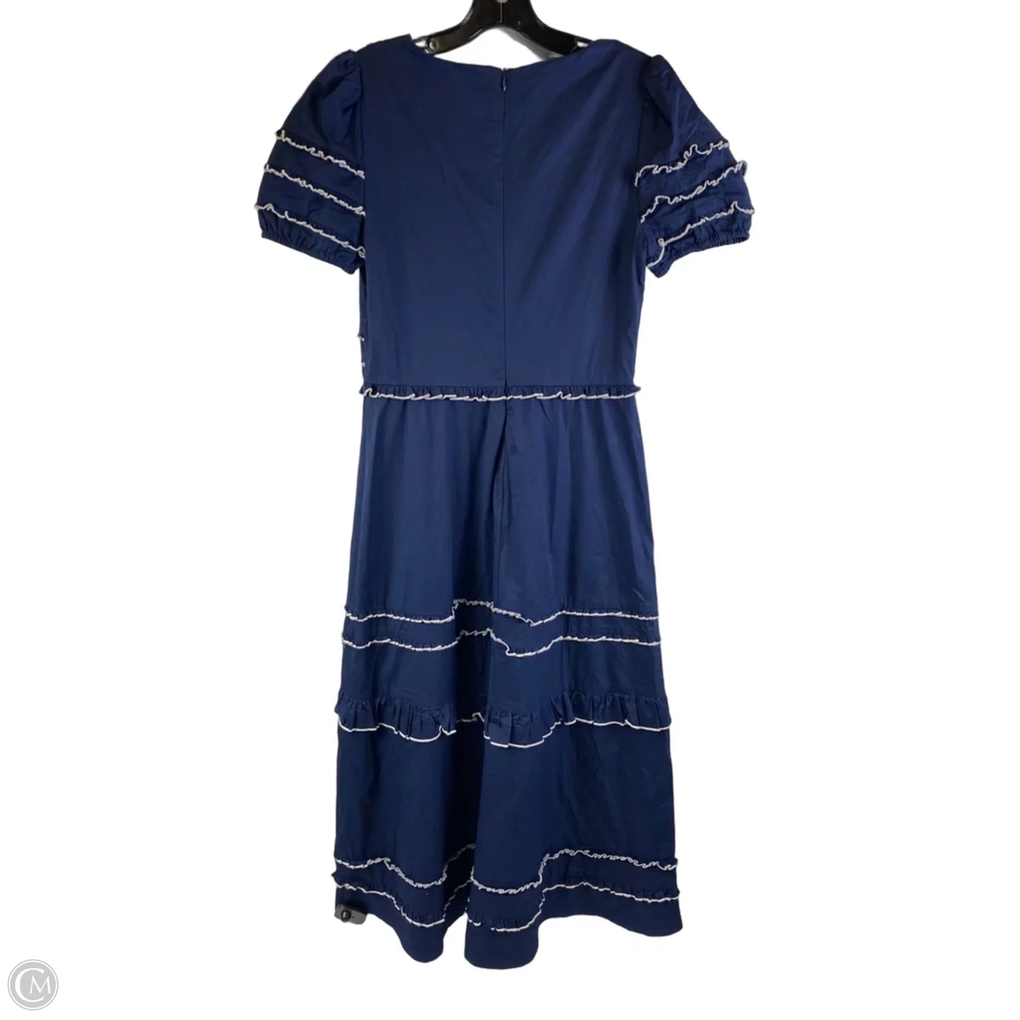 Dress Party Midi By Tcec In Blue & White, Size: M