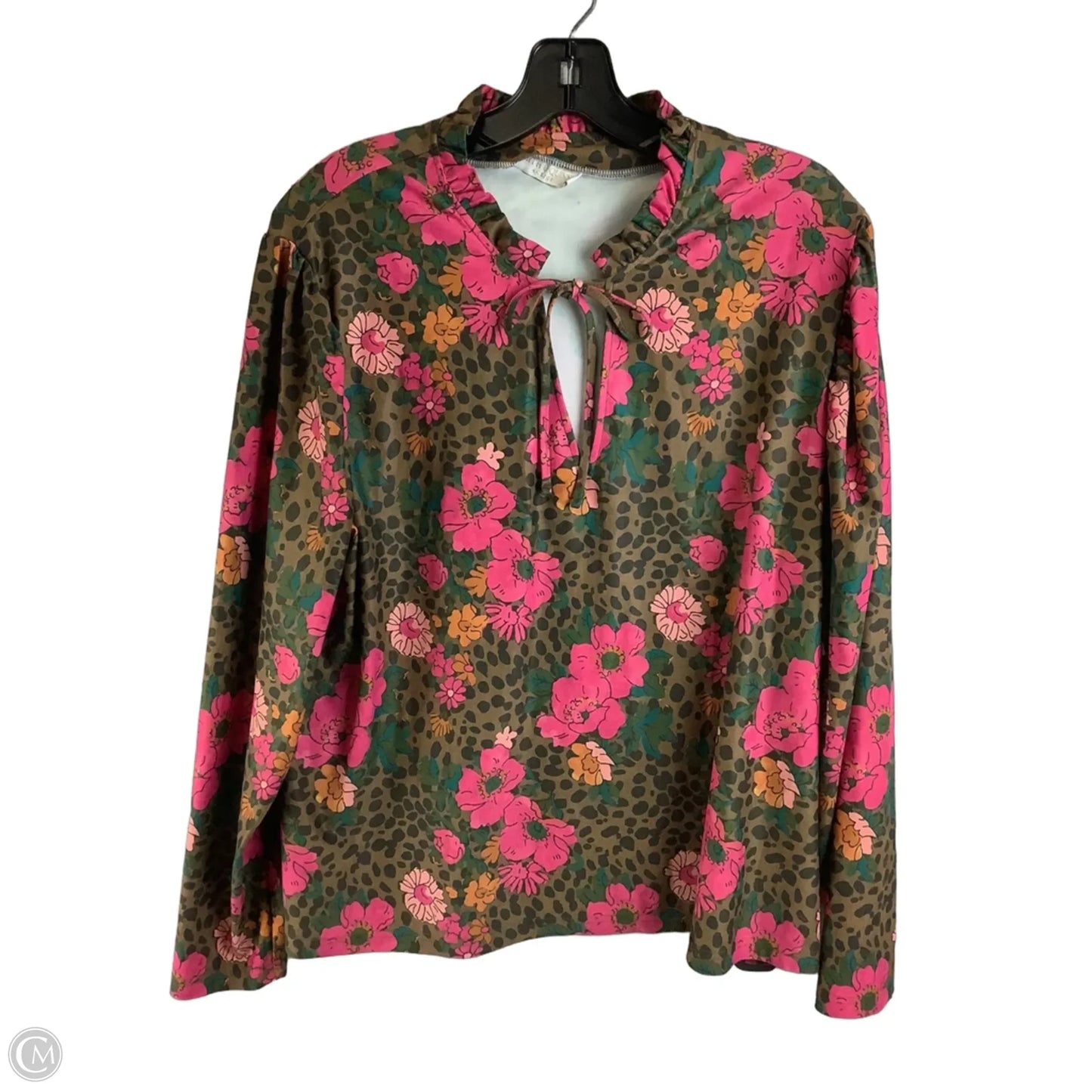 Top Long Sleeve By Cma In Floral Print, Size: Xl