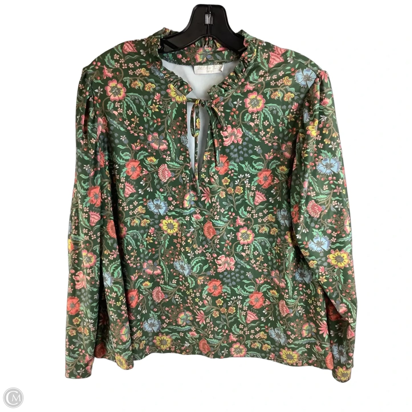 Top Long Sleeve By Cma In Floral Print, Size: L
