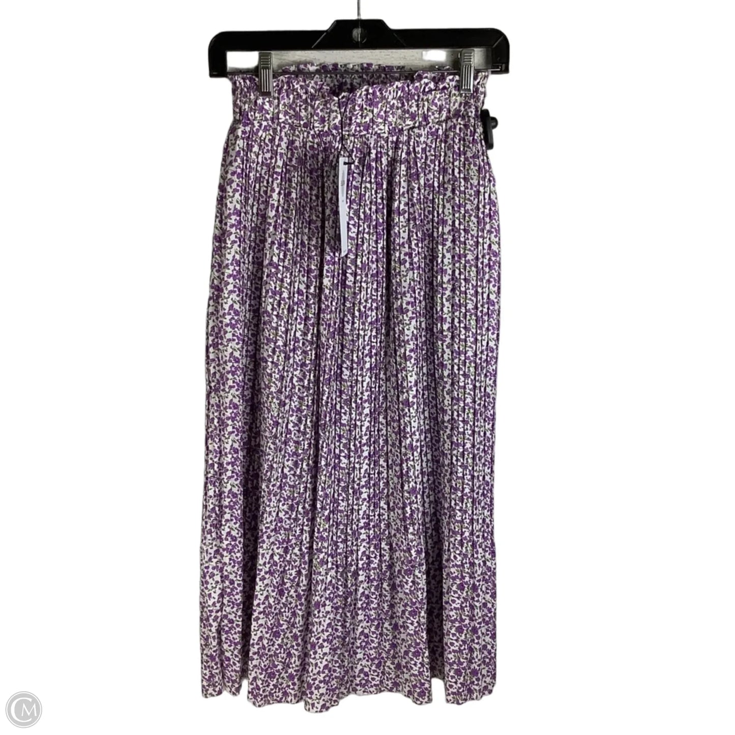 Skirt Midi By Exlura In Purple & White, Size: S