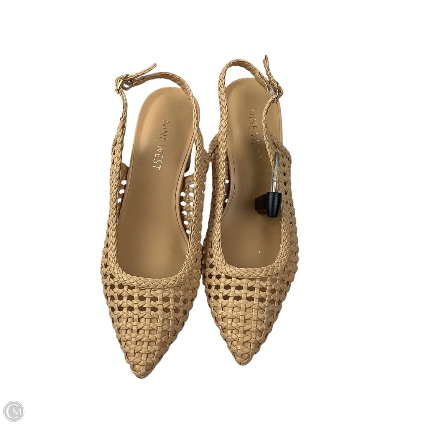 Shoes Heels Block By Nine West In Beige, Size: 7.5